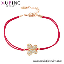 75647 Xuping jewelry small lucky Butterfly with Red rope chain with Synthetic CZ